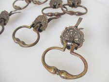 Antique Brass Drawer Drop Handle Pull Old Cupboard Cabinet Vintage Rose - £5each