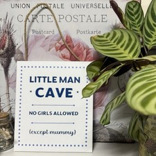 Little Man Cave Hanging Wooden