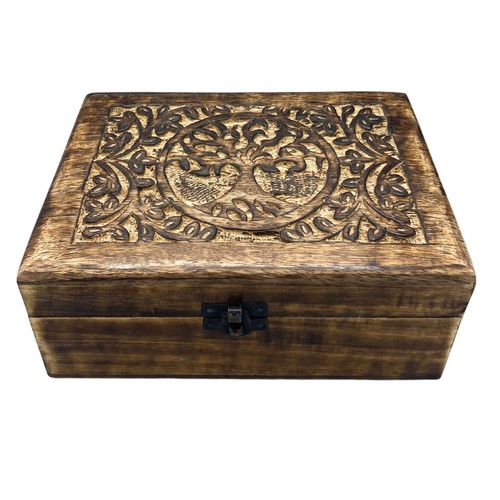 Large wooden keepsake box - large,