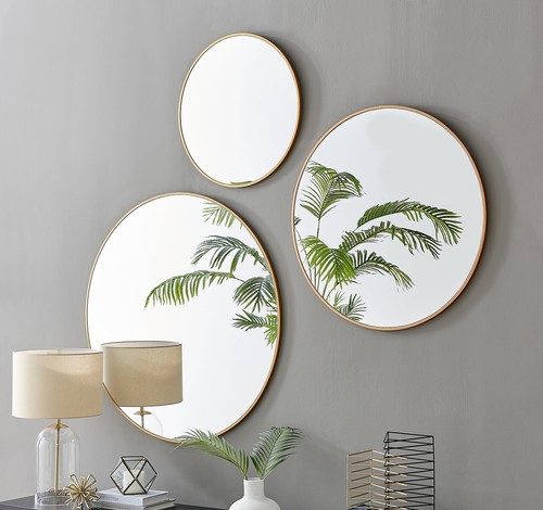 Emma round bedroom - bedroom, mirror