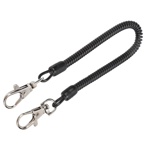 Fishing coiled lanyard - fishing, plastic