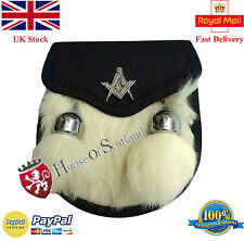 New Child's Kilt Sporran White