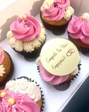 6 Engagement Cupcake Discs