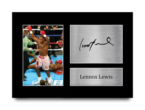 Lennox lewis signed boxing pre - signed,