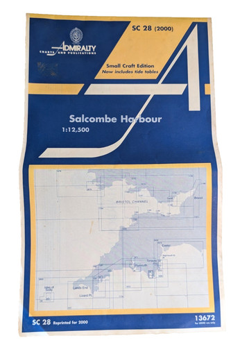 Admiralty nautical chart 28 - sc,