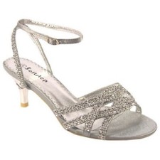 WOMEN'S EVENING PARTY DIAMANTE WEDDING BRIDAL SANDALS SHOES BRIDESMAIDS UK F-444