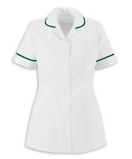 Nurse Tunic Ladies Healthcare Uniform Pharmacist Top Salon Beauty White Dental S