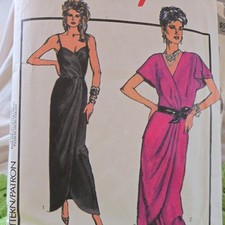 Style 4674 Vintage Used Sewing Pattern Size UK 12-16 cut ladies dresses