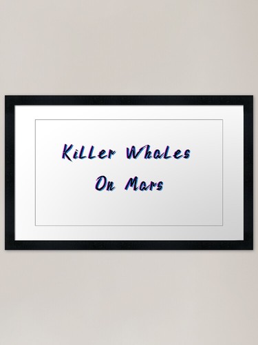 Killer whales mars framed - killer,