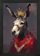 Donkey Fairy tale world Framed