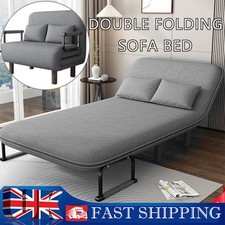 Double Fabric Sofa Bed Sleeper Couch Sofabed Settee Recliner Beds Folding NEW‘