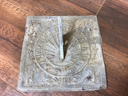 Antique lead sundial with - lead,