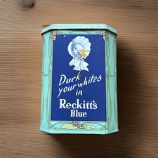 Reckitts Blue Tin Vintage duck your whites colmans mustard robin starch 