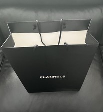 Flannels Black Paper Gift Bag 30x40x13cm