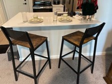 Set of 2 Bar Stools Chairs