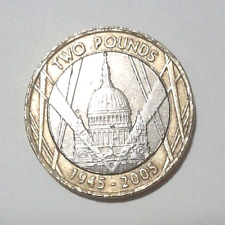 Rare St Paul's Cathedral 1945-2005 £2 Coin (with writing upside down (error)
