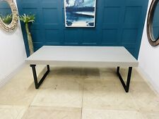 Gallery Direct Frame 8-Seater Rectangular, Dining Table In Cement Grey Rrp £1299