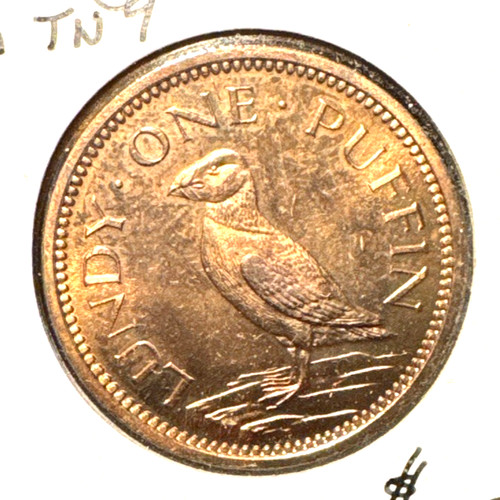 Lundy islands 1965 one puffin - lundy,