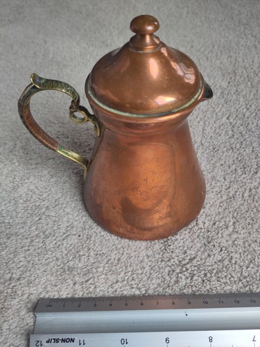 Copper antique coffee pot - coffee,