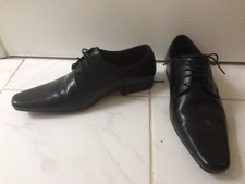 Topman bloom derby shoes. Mens lace up shoes. Black mens shoes. Size 8 / EUR 42