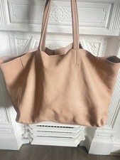 Nine Savannah Miller Leather Nude Pink Hobo Slouchy Shoulder Bag