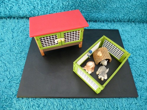 Schleich rabbit hutch pen - schleich, &