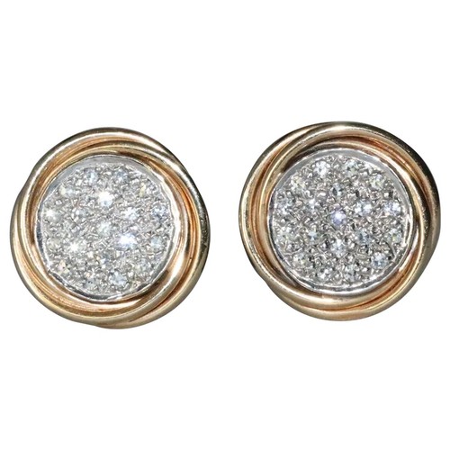 14k two toned gold single - two,