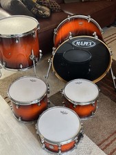Mapex Meridian Birch 5 Piece 22” Shell Pack In Volcanic Burst