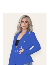 Women Collared Blazer Jacket