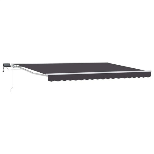 Retractable awning anthracite - retractable,