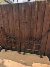Vintage Cast Iron Bench Ends