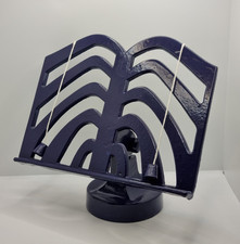 Cast Iron Book Stand Rare Blue