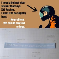 Slightly Bent Visor Sticker