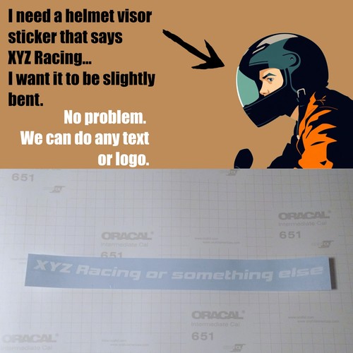Slightly bent visor - bent,