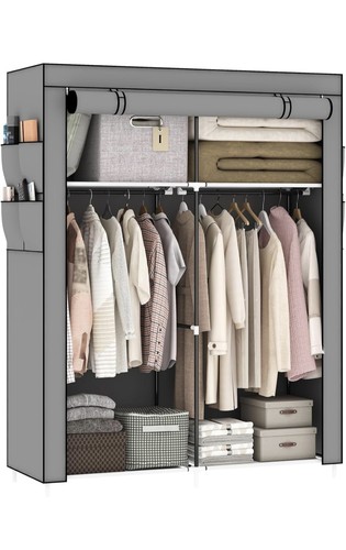 Canvas wardrobe with hanging - wardrobe, 2