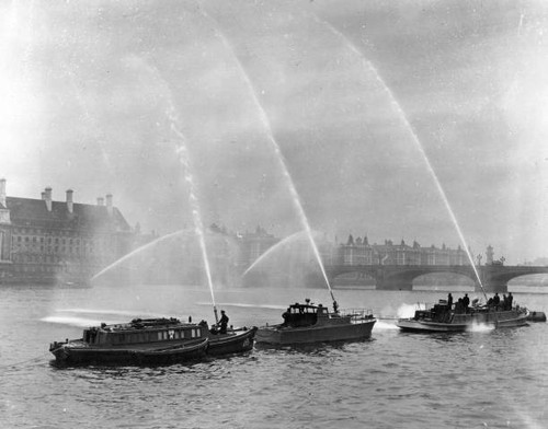 Fire service boats display - fire,