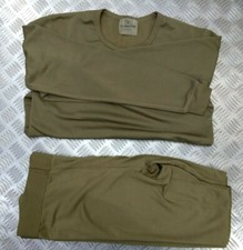 Thermal Long Johns & Long Sleeve Top British Army Green Colour Underwear Set