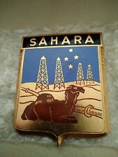 FRENCH COLONIAL SAHARAN VINTAGE CAR CLUB GRILL/BUMPER BADGE DRAGO PARIS VGC