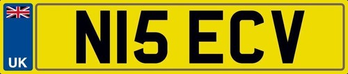 Nice initials number plate - nice,