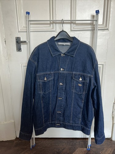 Maison kitsune blue denim - denim, work