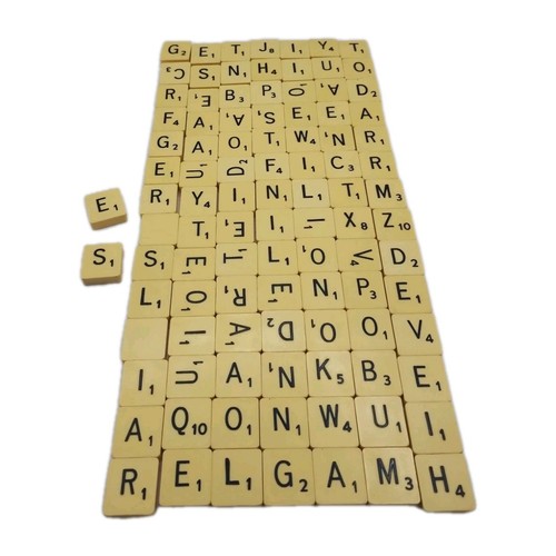 Scrabble spare tiles black - scrabble,