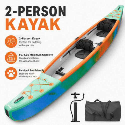 Inflatable kayak person - kayak,