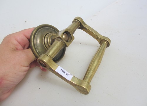 Antique brass drop door handle - drop,