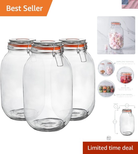 3000ml round glass - round, jars