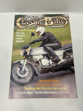 Classic Bike Mag Aug 1987 Velocette Thruxton/Aermacchi/Norton Rotary/Matchless R