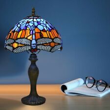 Tiffany Dragonfly Style Table Lamp Stained Glass Shade Home Decoration UK