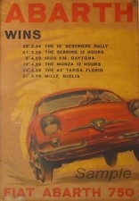 VINTAGE FIAT ABARTH RACING A4