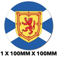Sticker Scotland Circle Flag