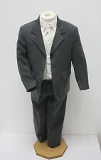 Boys Suits 5 Piece Grey Ivory