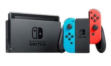 Nintendo Switch Game Console 1.1 32GB With Joy-Con Neon Red And Blue C Grade